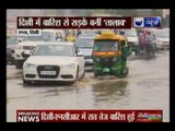 Delhi: Rainfall causes trouble for traffic near AIIMS