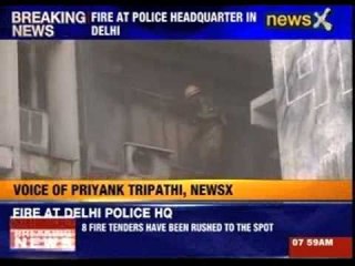 Fire at police headquarter in Delhi