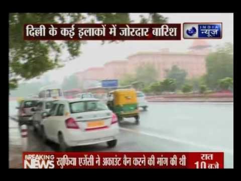 Monsoon Rain reliefs many areas of Delhi