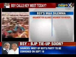 News X : Meet of BSY's party to be convened on September 19th