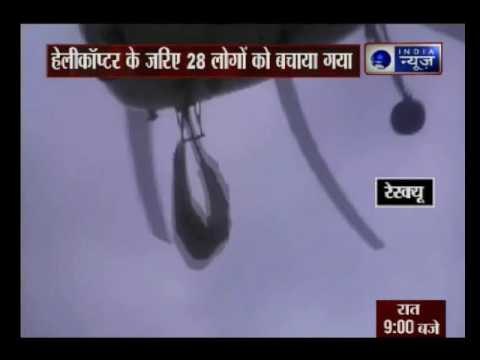 Coast guard chopper rescues 28 people stuck in Gujarat floods