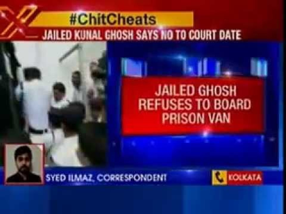 Saradha chit fund: Kunal Ghosh refuses to board prison van
