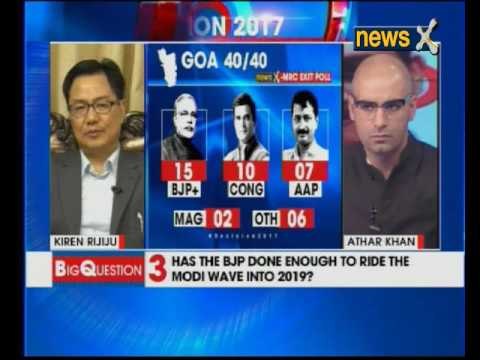 Decision 2017: NewsX-MRC Exit Poll — MoS Home Kiren Rijiju speaks exclusively to NewsX