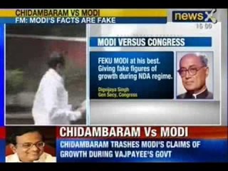 News X : P Chidambaram - Average GDP during NDA was 6% and not 8.4%
