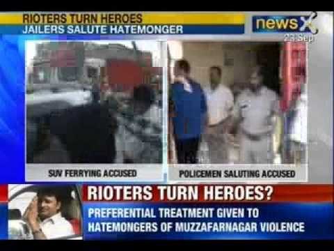 Muzaffarnagar Riots : Jailor salutes arrested BJP MLAs Suresh Rana and Sangeet Som