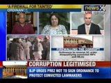 NewsX: BJP delegations to meet President to oppose ordinance on tainted netas