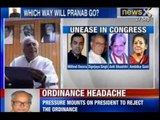NewsX: President Pranab calls Congress ministers over Ordinance protecting convicted lawmakers