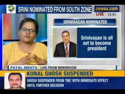 Breaking News: N Srinivasan to be re-elected BCCI president unopposed