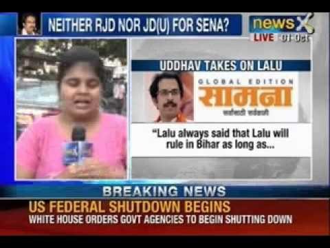 NewsX: Shiv Sena's chief Uddhav Thackeray slams Lalu Yadav and Nitish Kumar