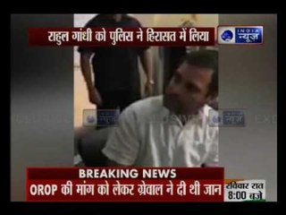 Rahul Gandhi detained: Politics over ex-army man's suicide