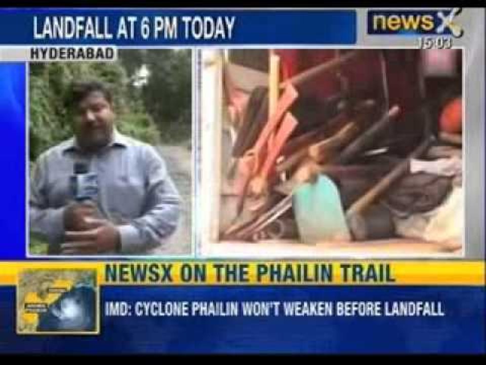 Cyclone Phailin: Wind, rain, sea pound eastern India as Cyclone Phailin nears