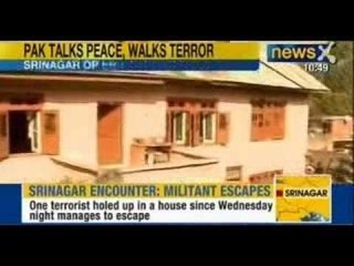 NewsX : Security forces call off operations in Srinagar's Soura area, terrorist manages to escape