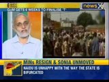 NewsX: Congress leaders quit in droves over Telangana, Jagan to go on indefinite fast
