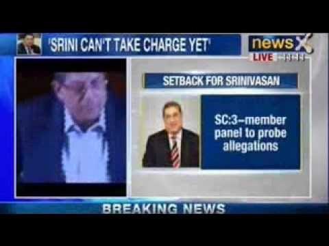 NewsX: Srinivasan's return as BCCI chief on hold; Supreme Court proposes panel to probe IPL
