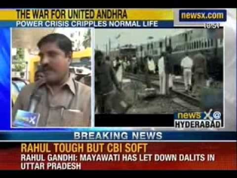 NewsX: Seemandhra comes to halt, as shutdown enters fifth day