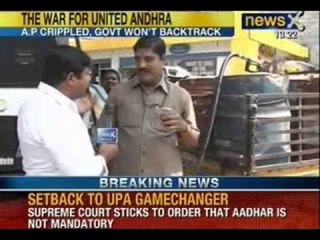 NewsX: Congress appeals for peace in Seemandhra