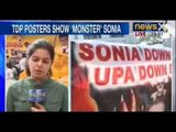 NewsX : TDP puts up posters of Sonia Gandhi depicting her as a 'Monster'