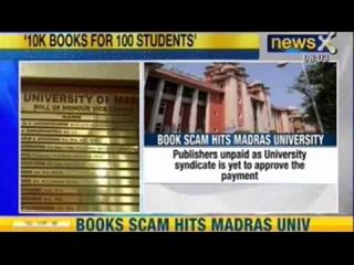 News X: Austerity drive - Madras University brings 10,000 books for 100 students