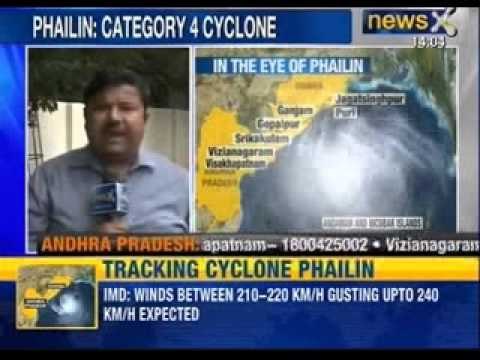Cyclone Phailin: Cyclone Phailin now hours away from Odisha, AP coasts