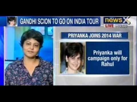 NewsX : Priyanka Gandhi steps up, will campaign for Congress in 2014 polls