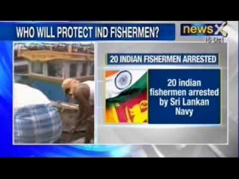 NewsX : Sri Lankan Navy arrests 20 Indian fishermen