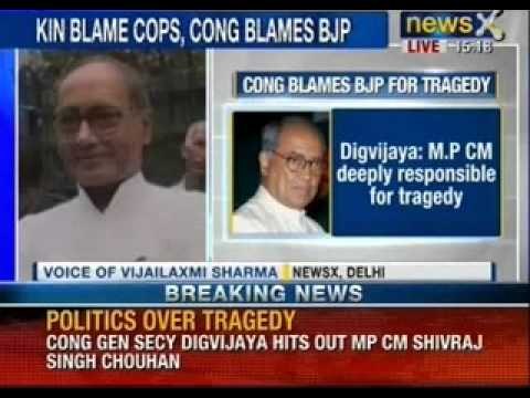Madhya Pradesh temple stampede: Shivraj Singh chouhan responsible for tragedy, alleges Digvijay