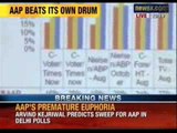 AAP release numbers of its internal survey of Delhi Polls- NewsX