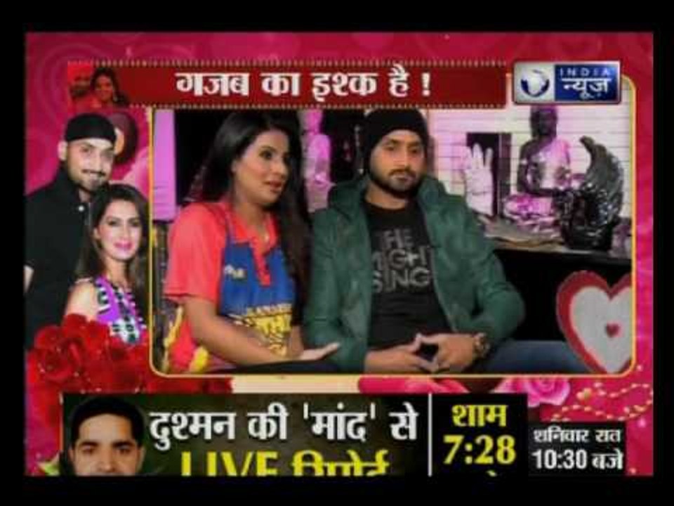 Geeta Basra and Harbhajan Singh in a candid interview with Rajeev Mishra on Valentine's Day
