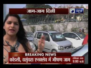 Massive traffic jam for several hours in Delhi-NCR