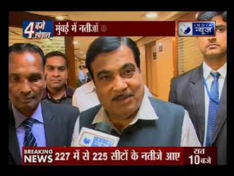 BJP leader Nitin Gadkari speaks exclusively to India News on Maharashtra Civic Elections Results