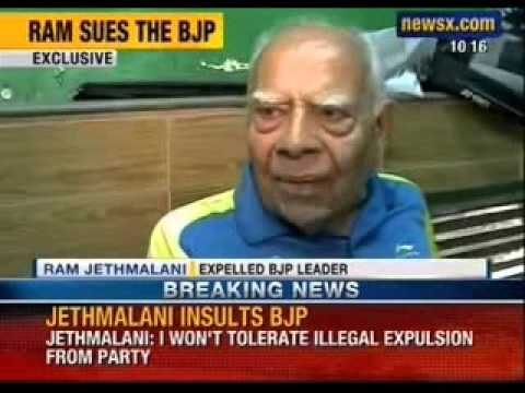 Ram Jethmalani speaks to NewsX over his case against BJP - News X