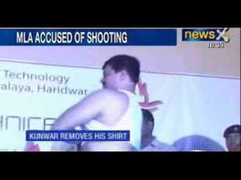 Congress MLA Kunwar Pranav Singh booked for firing gun shots - NewsX