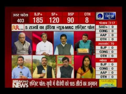India News -MRC Exit Poll results in favor of BJP in Uttar Pradesh