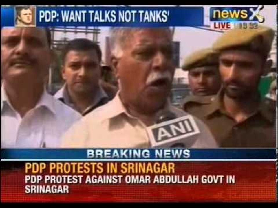 PDP protest against Omar Abdullah Government in Srinagar- News X