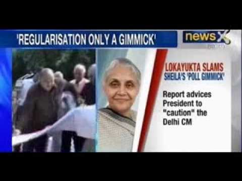 Colony Regularisation : Delhi Lokayukta slams Sheila Dikshit's 'poll gimmick' - NewsX