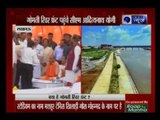 Lucknow: UP CM Yogi Adityanath visits Gomti Riverfront