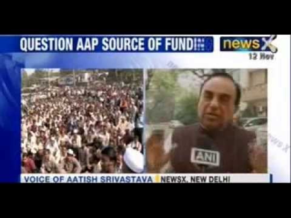 Subramanian Swamy attacks Kejriwal, AAP over funding row - NewsX