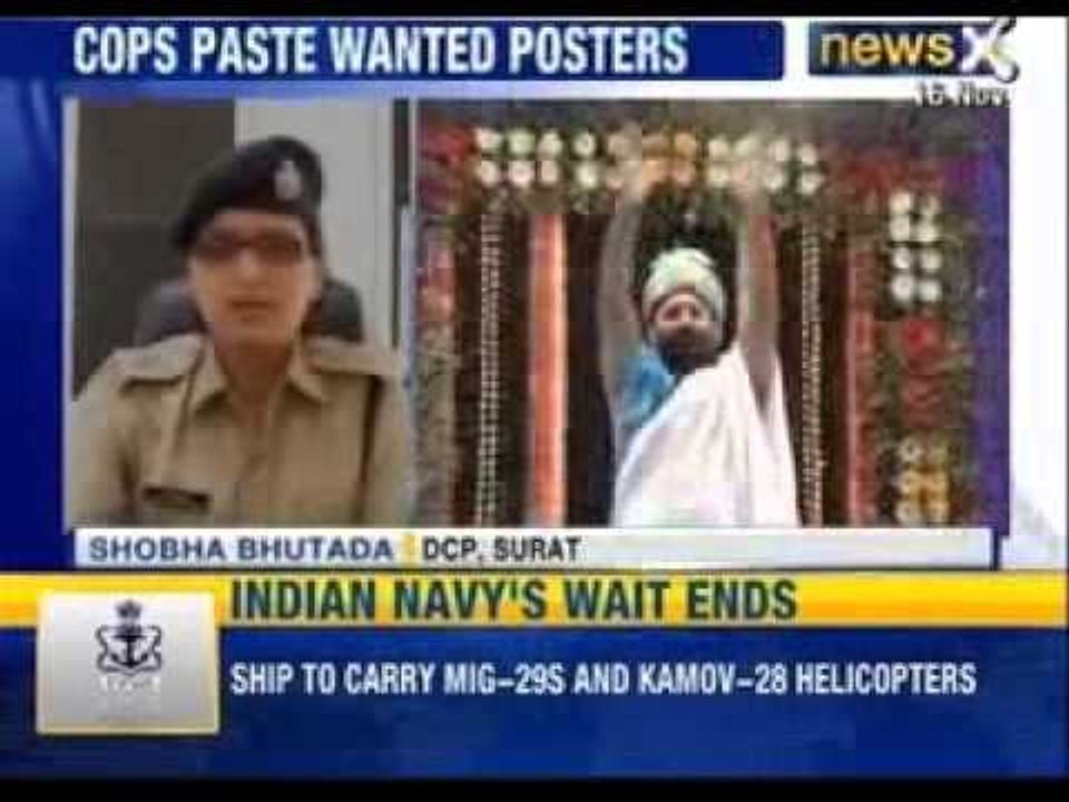 Surat Police puts up posters of absconder Narayan Sai - News X