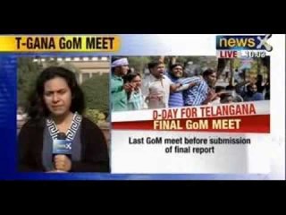 GoM to hold final meeting on Telangana today - NewsX