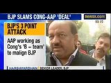 Congress sponsoring AAP surveys, claims BJP - NewsX