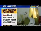 Gandhian Anna Hazare and AAP chief Arvind Kejriwal war on tape - NewsX