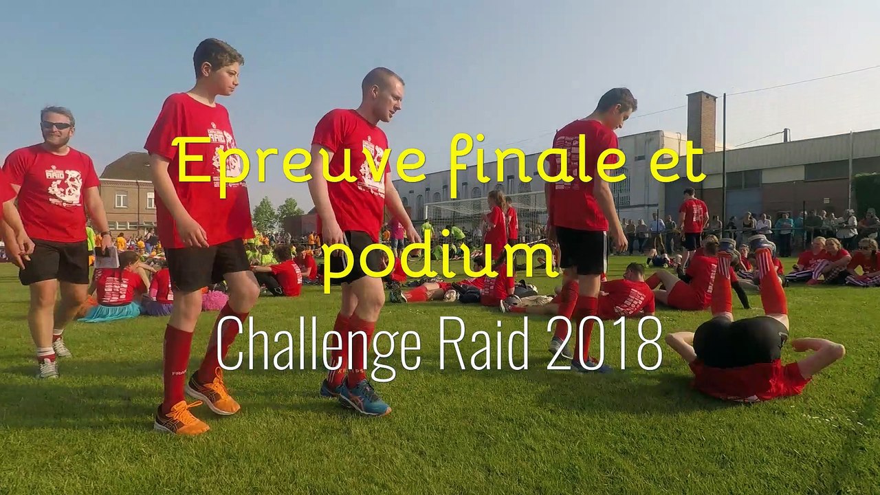 epreuve finale et podium Challenge raid 2018
