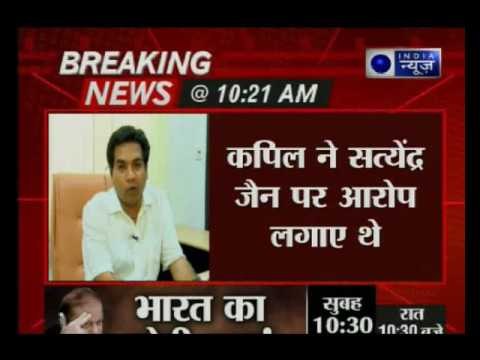 AAP Minister Satyendra Jain files case against sacked AAP minister Kapil Mishrsa