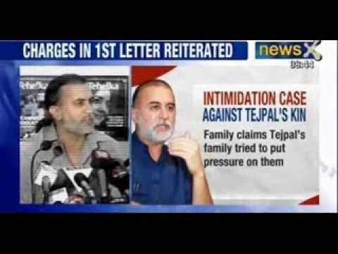 Tarun Tejpal : Girl's family files intimidation complaint against Tejpal's kin - NewsX