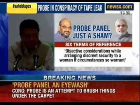 Congress attacks Gujarat probe panel on the 'Saheb' tapes - NewsX