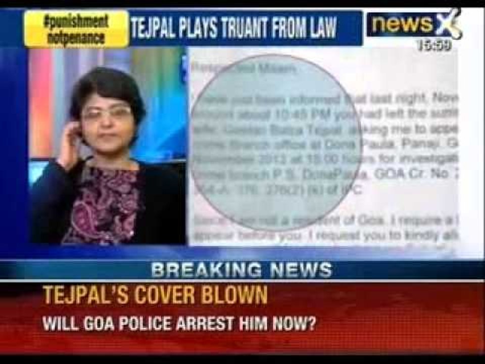 Tarun Tejpal writes to Goa Police seeking time to appear before the court - NewsX