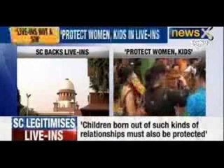 Bring law to protect women in live-in relations : Supreme court to Parliament - NewsX