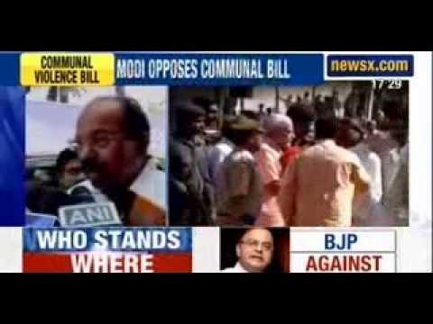 Communal Violence Bill Congress, BJP spar over Modi's critical letter, tweets - Newsx