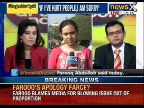Controversial Comment : Farooq Abdullah Apologises for Sexist Remark - NewsX