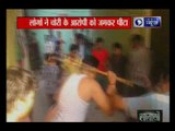 A youngster is beaten brutally due to theft charge in Moradabad, Uttar Pradesh